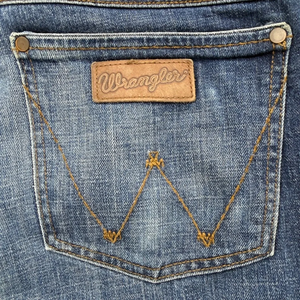 Wrangler Retro Relaxed Bootcut Jeans Mens 36x33.5 Medium Wash Denim Cowboy